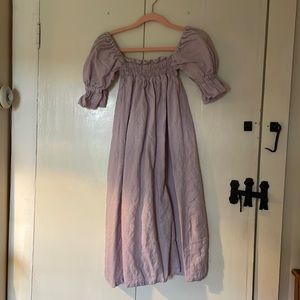 Lilac Opia Puff Sleeve Mini Dress